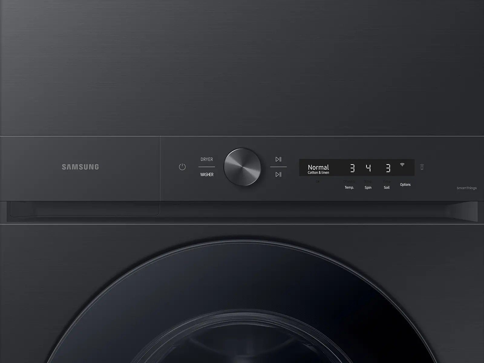 Samsung Gas Washer and Dryer AI Laundry Hub™ - Brushed Black-6