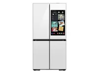Samsung Bespoke AI 28.6 Cu Ft 4‑Door Flex™ Refrigerator – White Glass with AI Family Hub™+