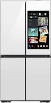 Samsung Bespoke AI 22.5 Cu Ft 4‑Door Flex™ Refrigerator - Counter‑Depth White Glass with AI Family Hub™+