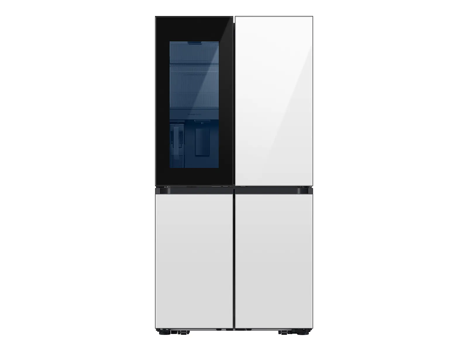 Samsung Bespoke 28.6 Cu Ft 4-Door Flex Refrigerator - White Glass-1