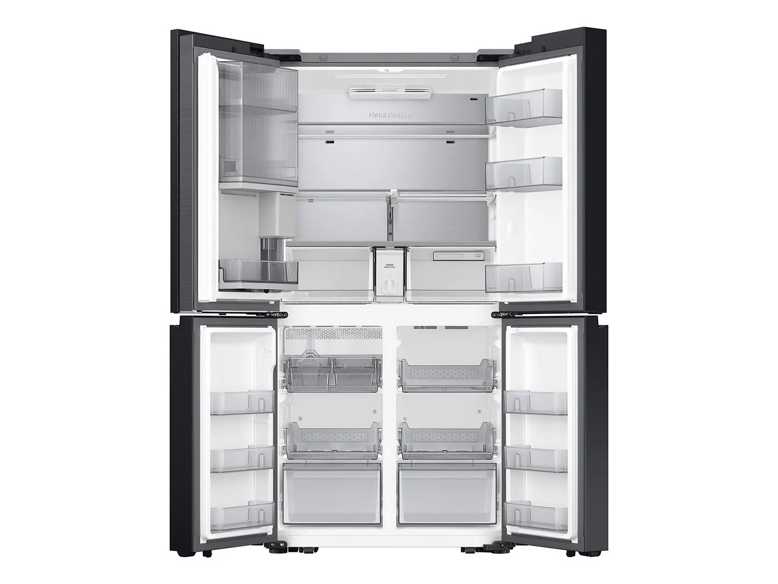 Samsung Bespoke 28.6 Cu Ft 4-Door Flex Refrigerator - White Glass-10