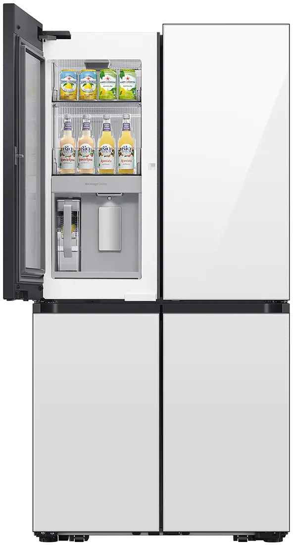 Samsung Bespoke 28.6 Cu Ft 4-Door Flex Refrigerator - White Glass-2