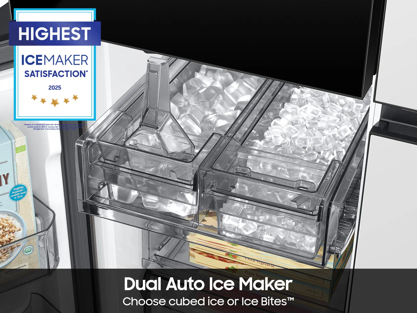 Samsung Bespoke 28.6 Cu Ft 4-Door Flex Refrigerator - White Glass-6