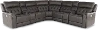 Anniston Steel Gray 7 Piece Power Reclining Sectional with Audio System