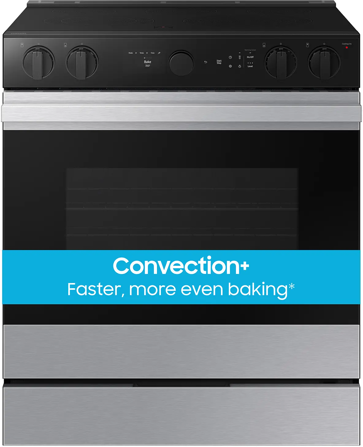 NSE6DG8500SR Samsung Bespoke 6.3 Cu Ft Smart Electric Range with Air Sous Vide and Air Fry - Stainless Steel-1