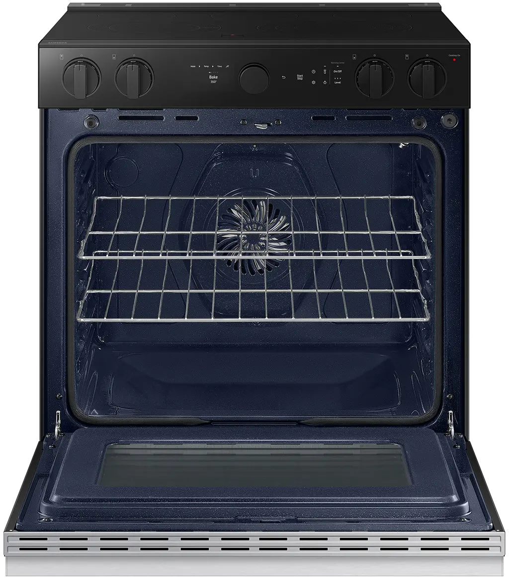 NSE6DG8500SR Samsung Bespoke 6.3 Cu Ft Smart Electric Range with Air Sous Vide and Air Fry - Stainless Steel-10