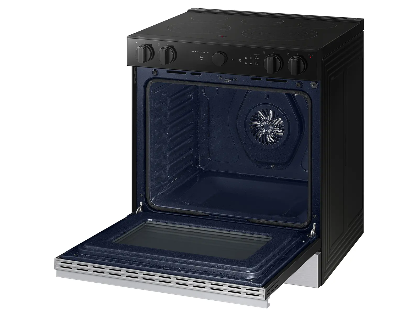 NSE6DG8500SR Samsung Bespoke 6.3 Cu Ft Smart Electric Range with Air Sous Vide and Air Fry - Stainless Steel-11