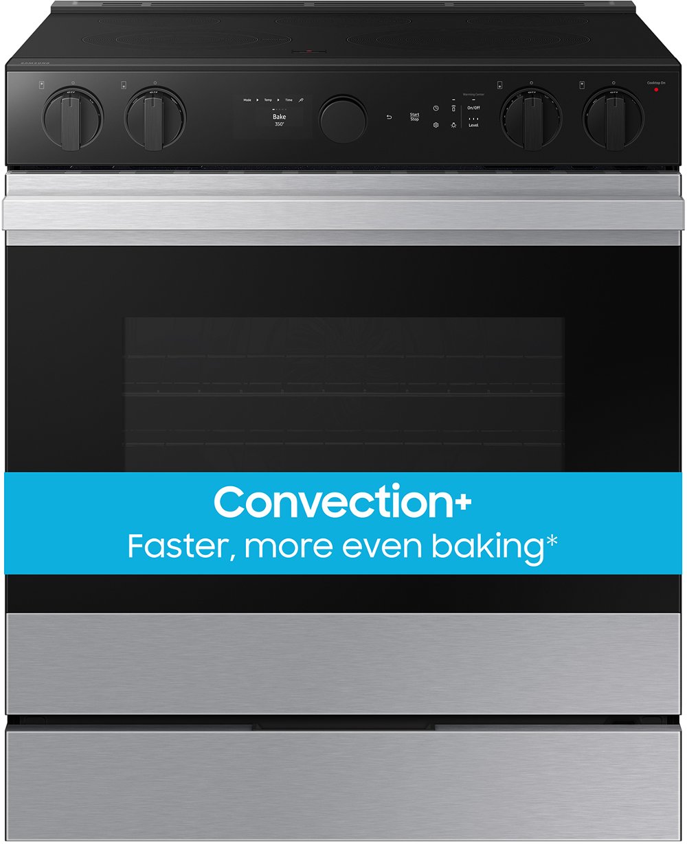 Samsung Bespoke 6.3 Cu Ft Smart Electric Range with Air Sous Vide and Air Fry - Stainless Steel