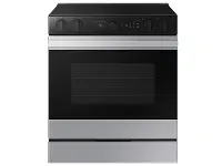 NSE6DG8500SR Samsung Bespoke 6.3 Cu Ft Smart Electric Range with Air Sous Vide and Air Fry - Stainless Steel
