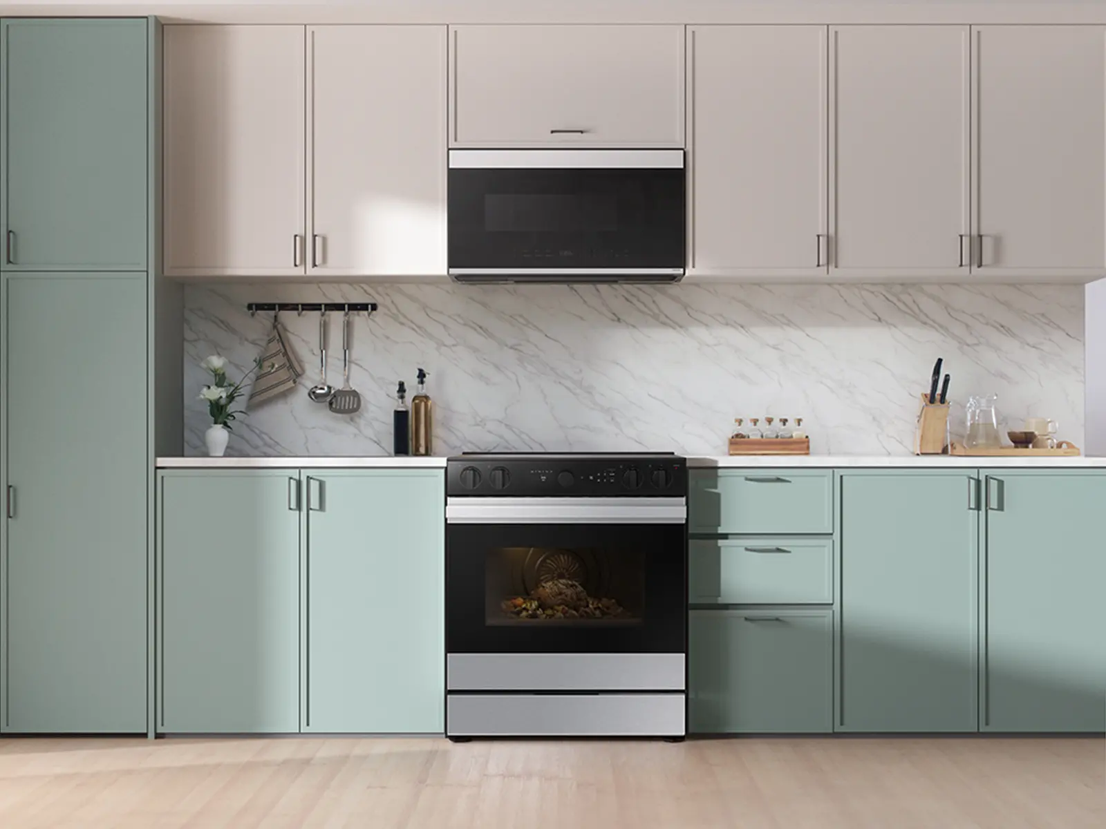 NSE6DG8500SR Samsung Bespoke 6.3 Cu Ft Smart Electric Range with Air Sous Vide and Air Fry - Stainless Steel-4