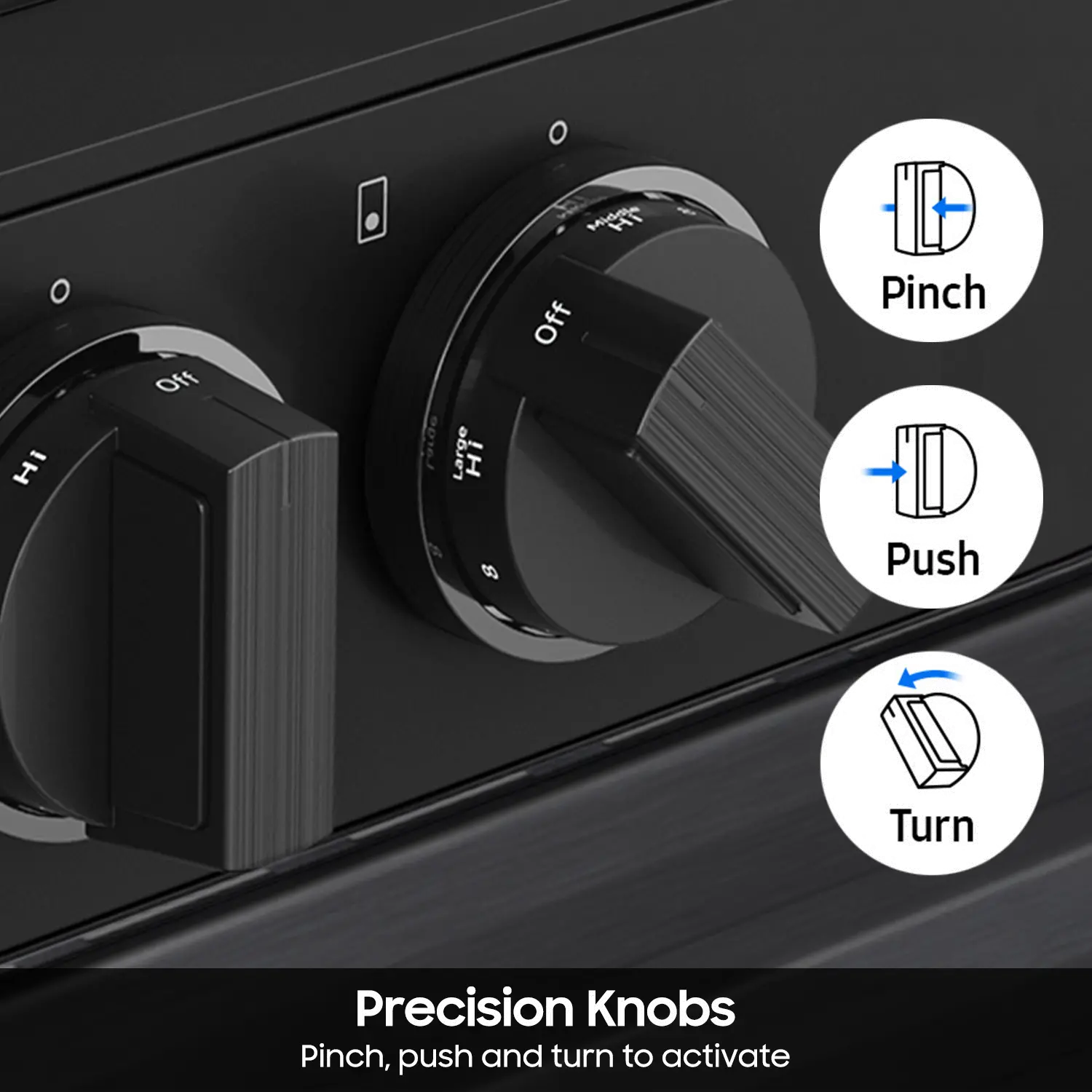 NSE6DG8500SR Samsung Bespoke 6.3 Cu Ft Smart Electric Range with Air Sous Vide and Air Fry - Stainless Steel-5