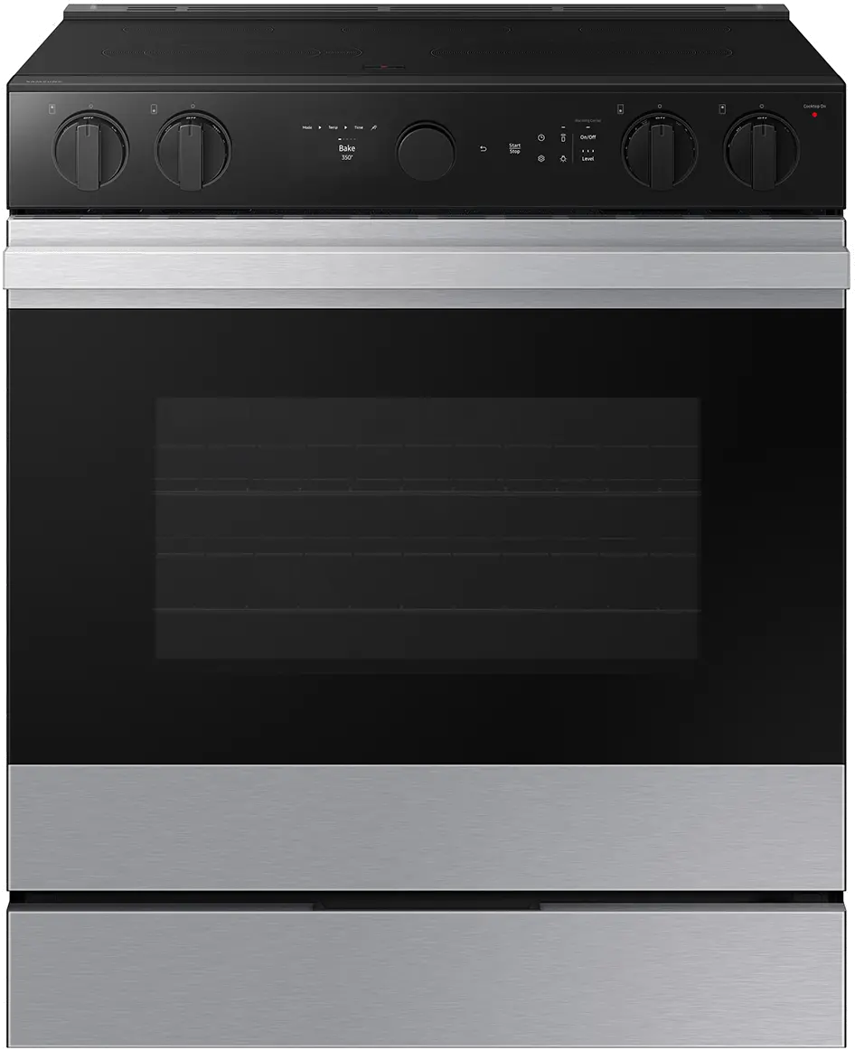 NSE6DG8500SR Samsung Bespoke 6.3 Cu Ft Smart Electric Range with Air Sous Vide and Air Fry - Stainless Steel-7