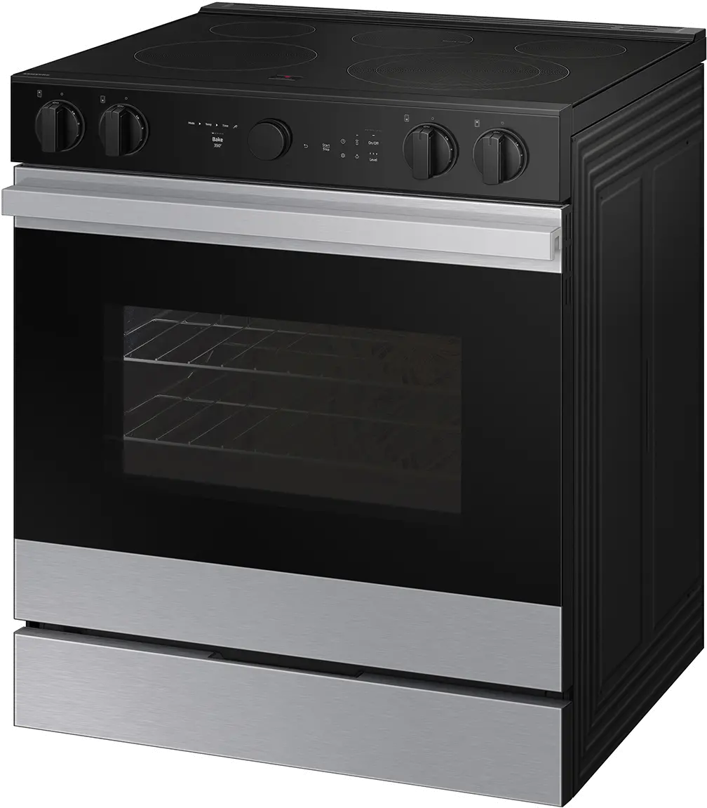 NSE6DG8500SR Samsung Bespoke 6.3 Cu Ft Smart Electric Range with Air Sous Vide and Air Fry - Stainless Steel-8
