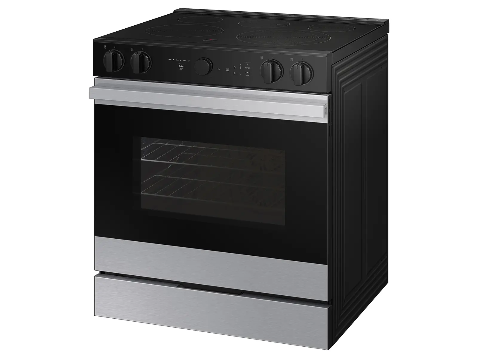 NSE6DG8500SR Samsung Bespoke 6.3 Cu Ft Smart Electric Range with Air Sous Vide and Air Fry - Stainless Steel-8