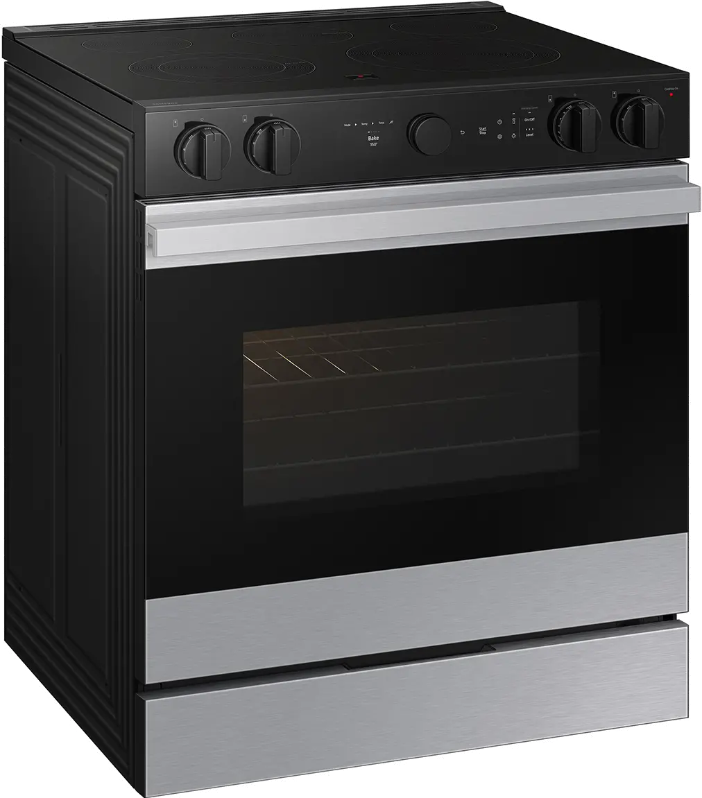 NSE6DG8500SR Samsung Bespoke 6.3 Cu Ft Smart Electric Range with Air Sous Vide and Air Fry - Stainless Steel-9