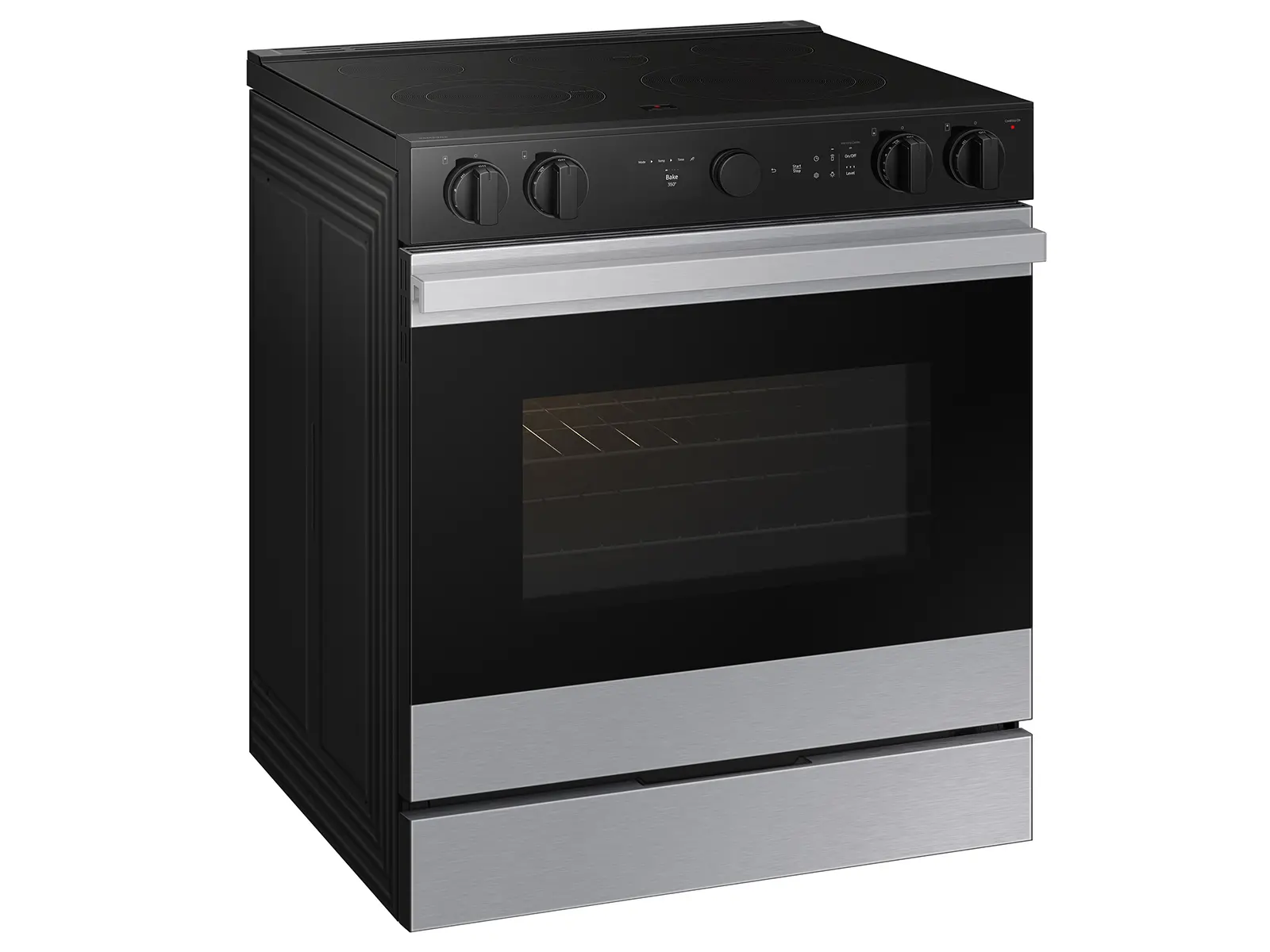 NSE6DG8500SR Samsung Bespoke 6.3 Cu Ft Smart Electric Range with Air Sous Vide and Air Fry - Stainless Steel-9