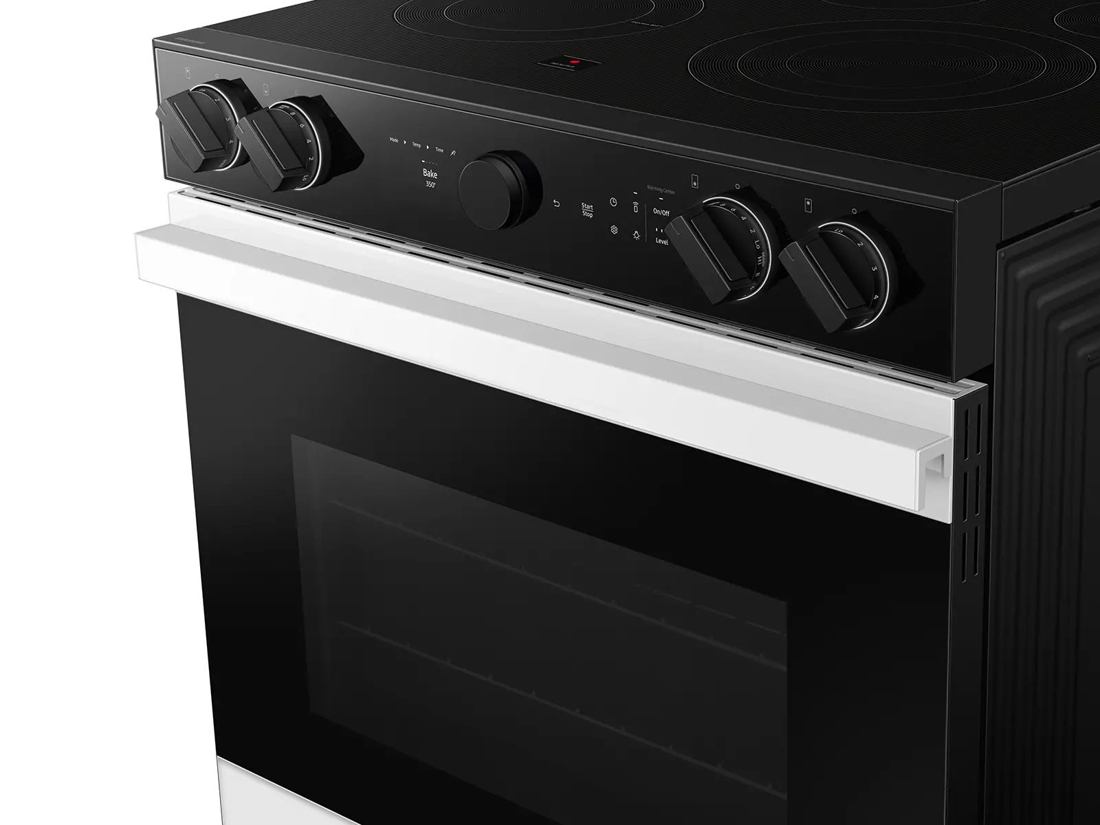 NSE6DB870012 Samsung Bespoke 6.3 Cu Ft Electric Range with Smart Oven Camera - White Glass-10