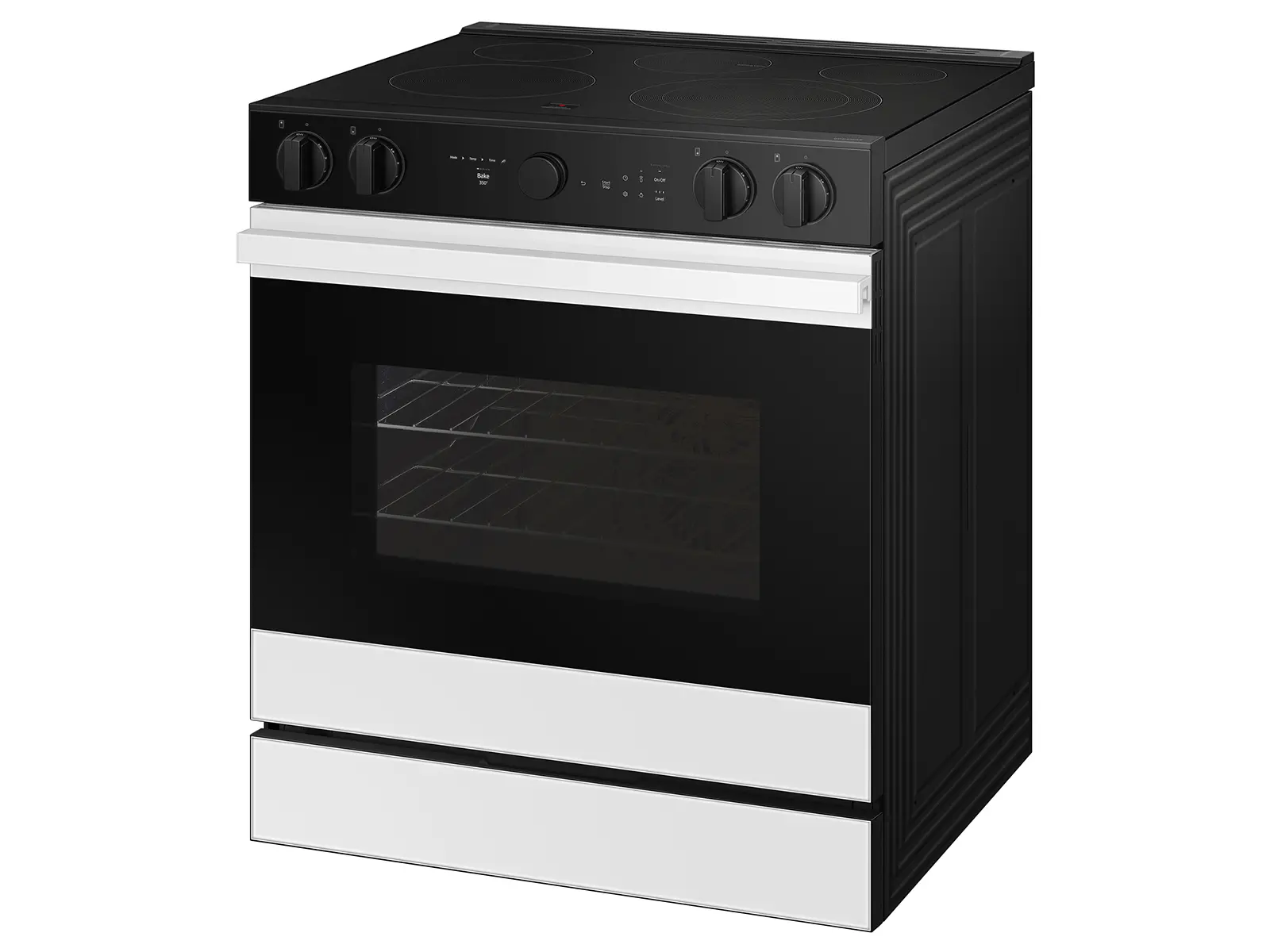 NSE6DB870012 Samsung Bespoke 6.3 Cu Ft Electric Range with Smart Oven Camera - White Glass-14