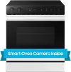 NSE6DB870012 Samsung Bespoke 6.3 Cu Ft Electric Range with Smart Oven Camera - White Glass