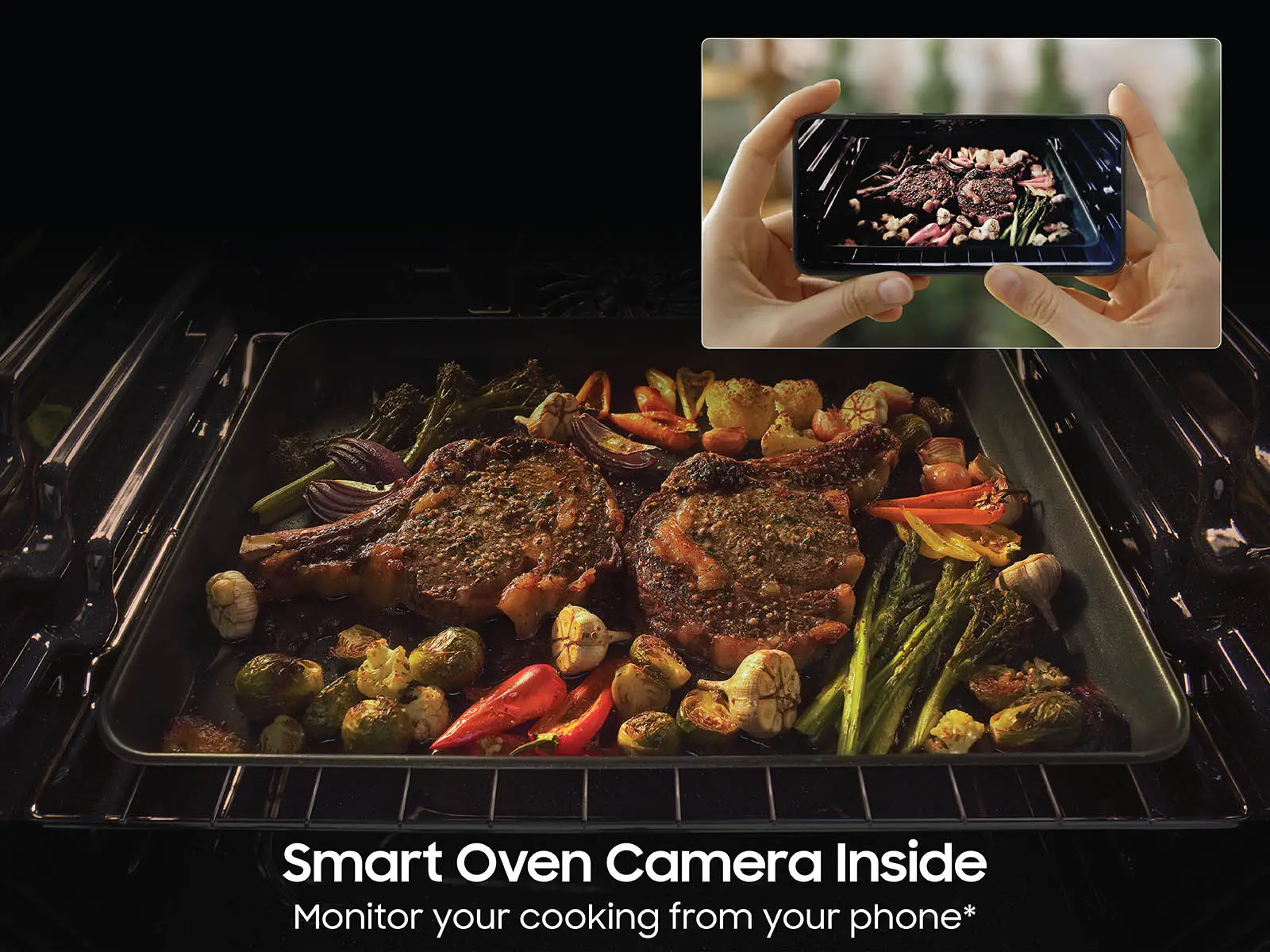NSE6DB870012 Samsung Bespoke 6.3 Cu Ft Electric Range with Smart Oven Camera - White Glass-6
