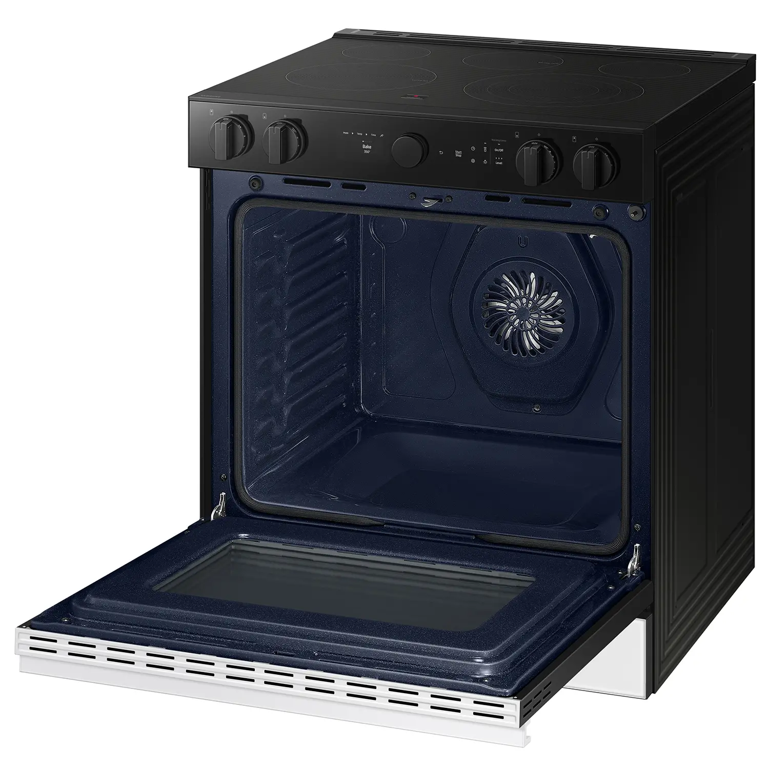 NSE6DB870012 Samsung Bespoke 6.3 Cu Ft Electric Range with Smart Oven Camera - White Glass-9