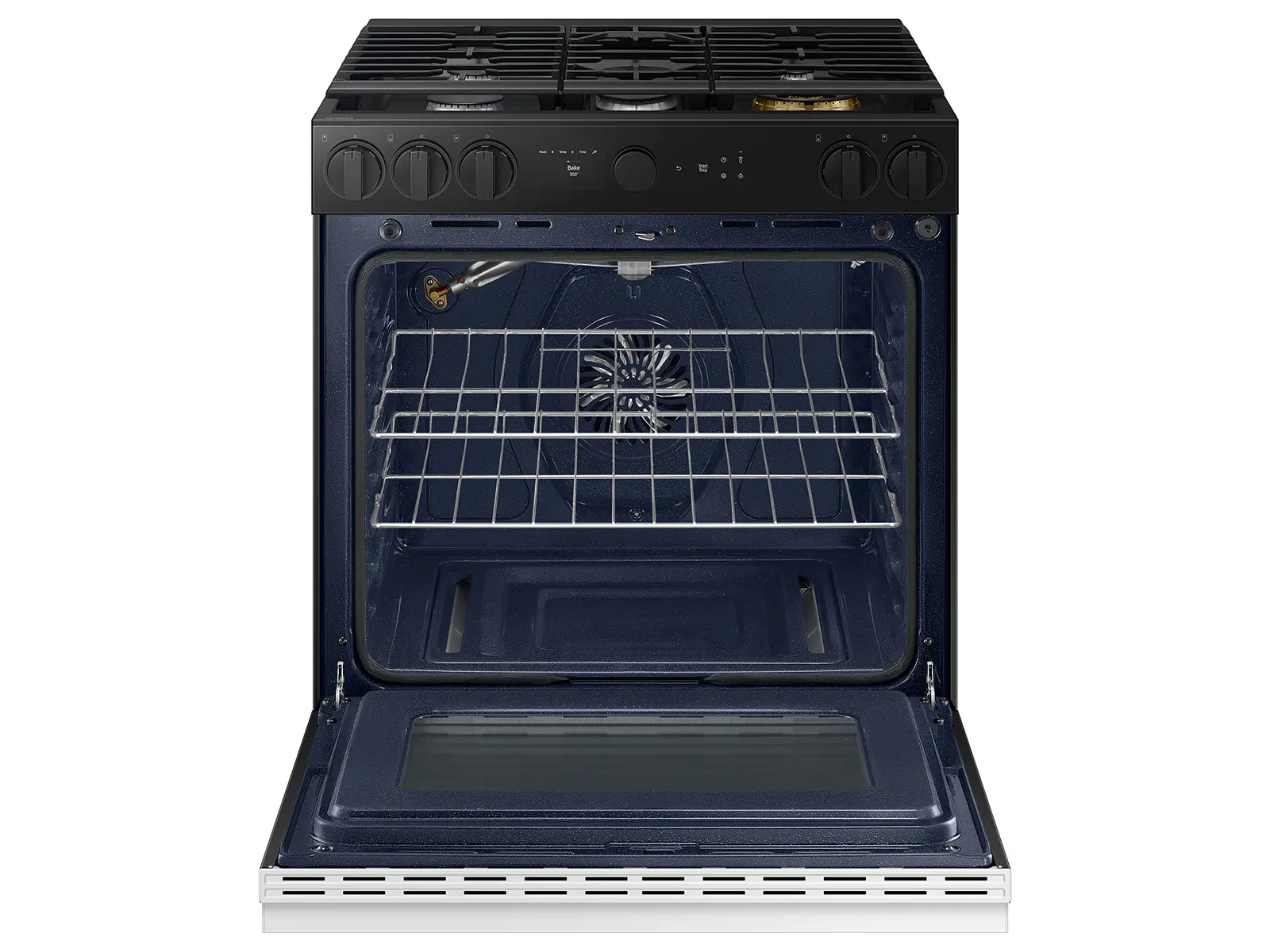 NSG6DB870012 Bespoke Smart 6.0 Cu Ft Gas Range with Smart Oven Camera - White Glass-11