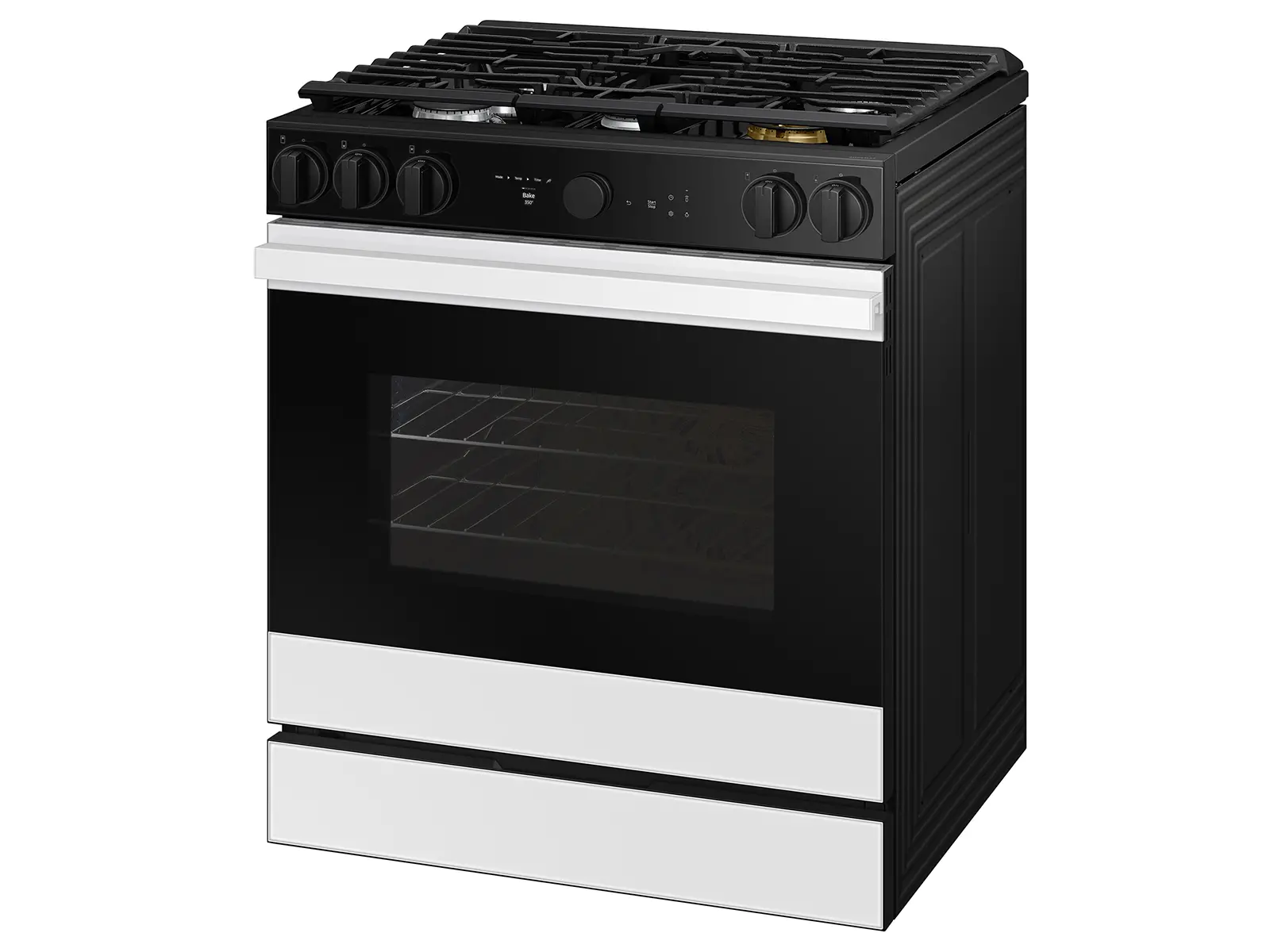 NSG6DB870012 Bespoke Smart 6.0 Cu Ft Gas Range with Smart Oven Camera - White Glass-14