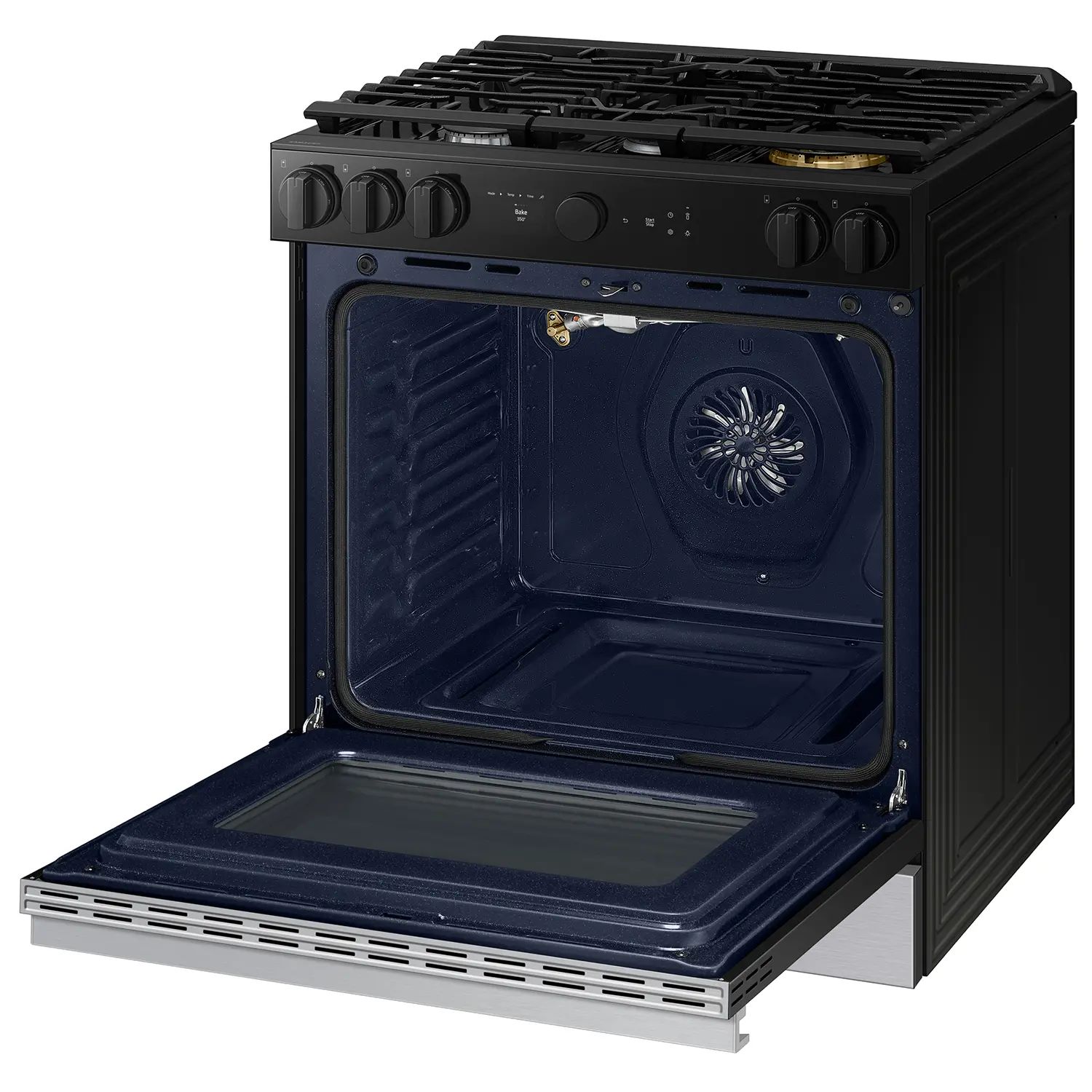 NSG6DG8700SR Bespoke Smart 6.0 Cu Ft Gas Range with Smart Oven Camera - Stainless Steel-12
