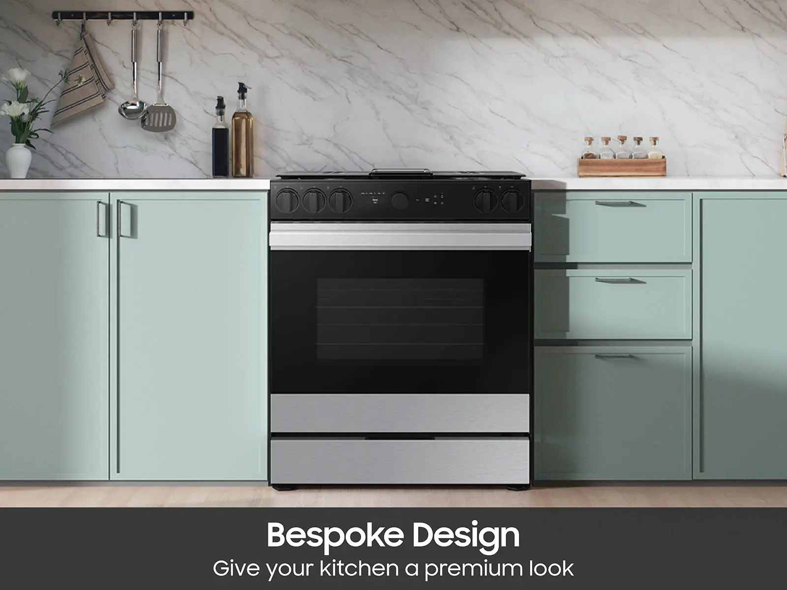 NSG6DG8700SR Bespoke Smart 6.0 Cu Ft Gas Range with Smart Oven Camera - Stainless Steel-2