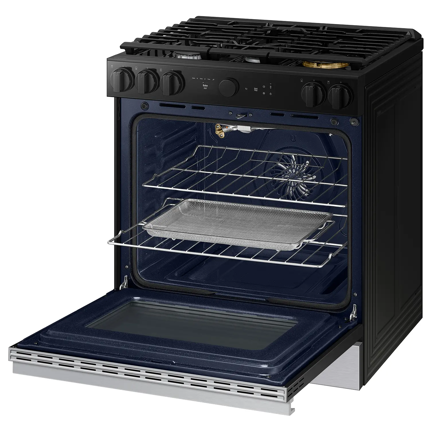 NSG6DG8700SR Bespoke Smart 6.0 Cu Ft Gas Range with Smart Oven Camera - Stainless Steel-5