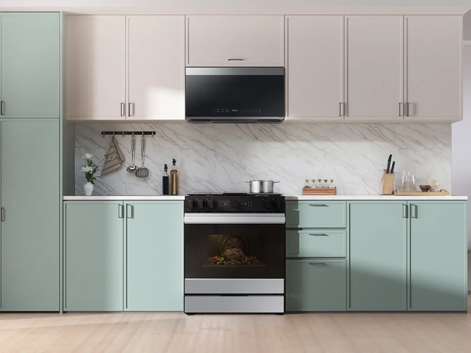 NSG6DG8700SR Bespoke Smart 6.0 Cu Ft Gas Range with Smart Oven Camera - Stainless Steel-8