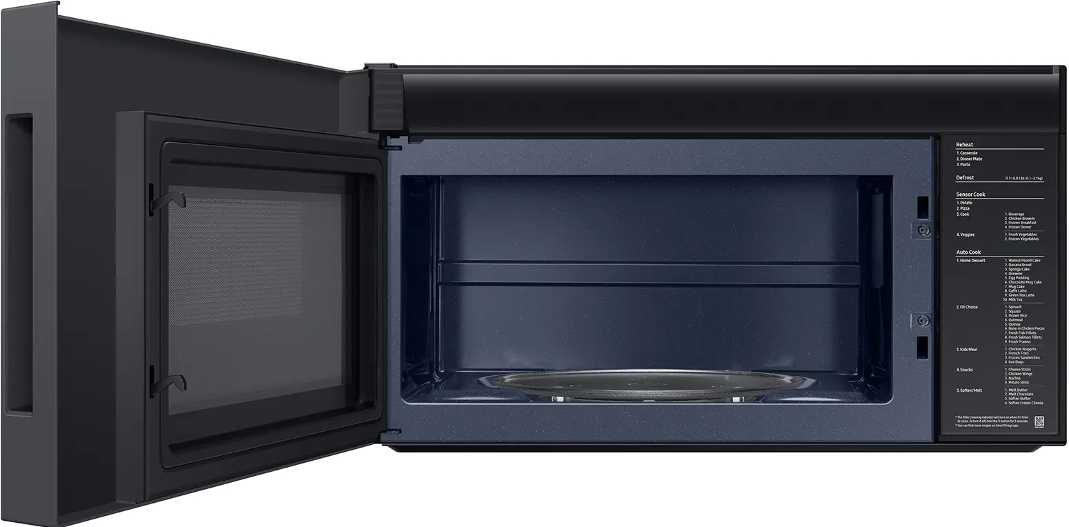 ME21DG6500MT Samsung Bespoke Smart 2.1 cu ft Over-the-Range Microwave - Matte Black Steel-4