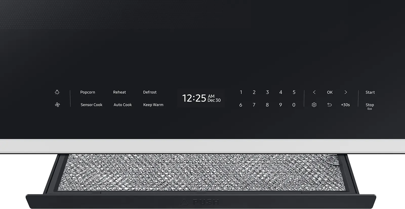 ME21DB670012 Samsung Bespoke Smart 2.1 cu ft Over-the-Range Microwave - White Glass-11
