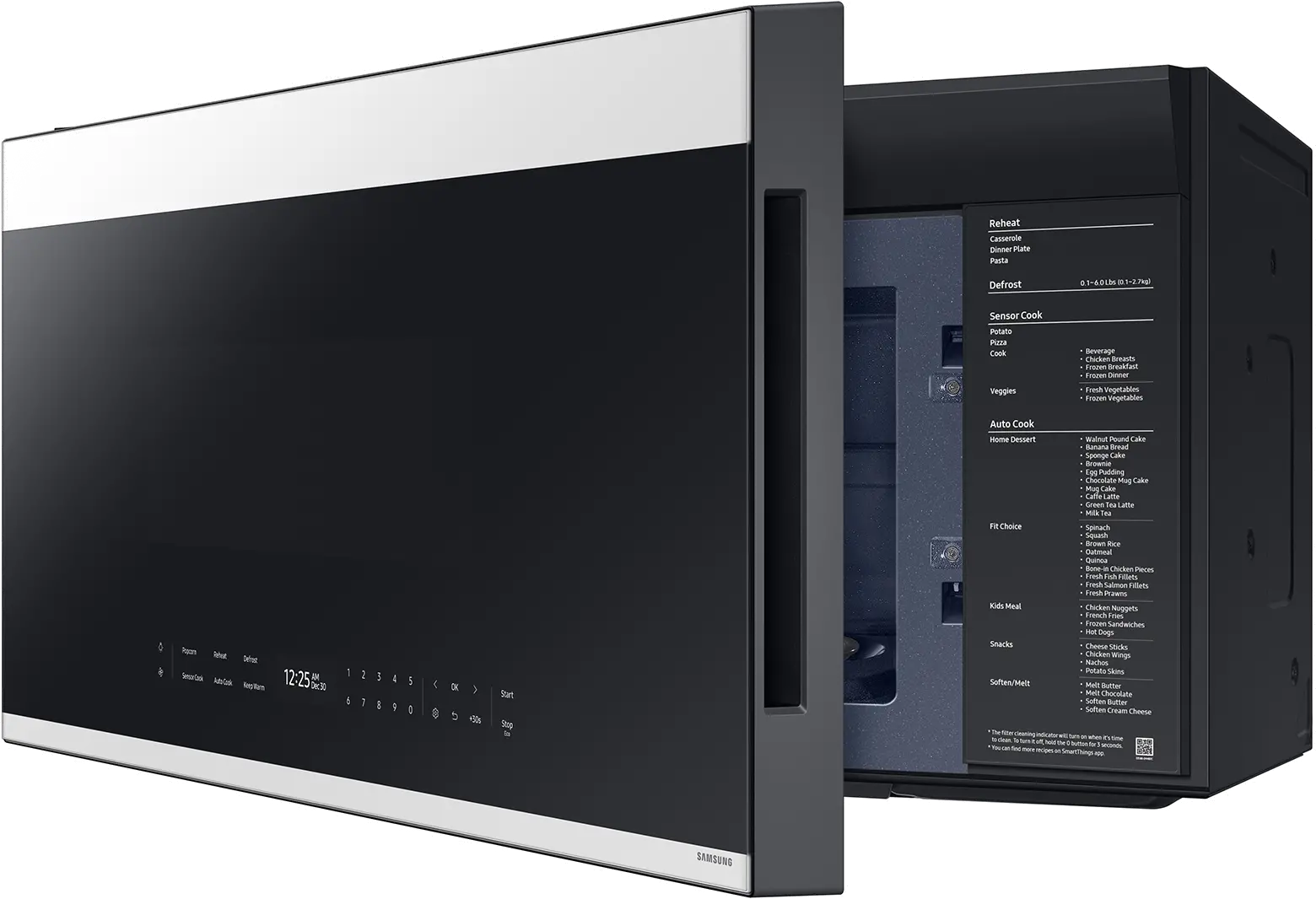 ME21DB670012 Samsung Bespoke Smart 2.1 cu ft Over-the-Range Microwave - White Glass-9