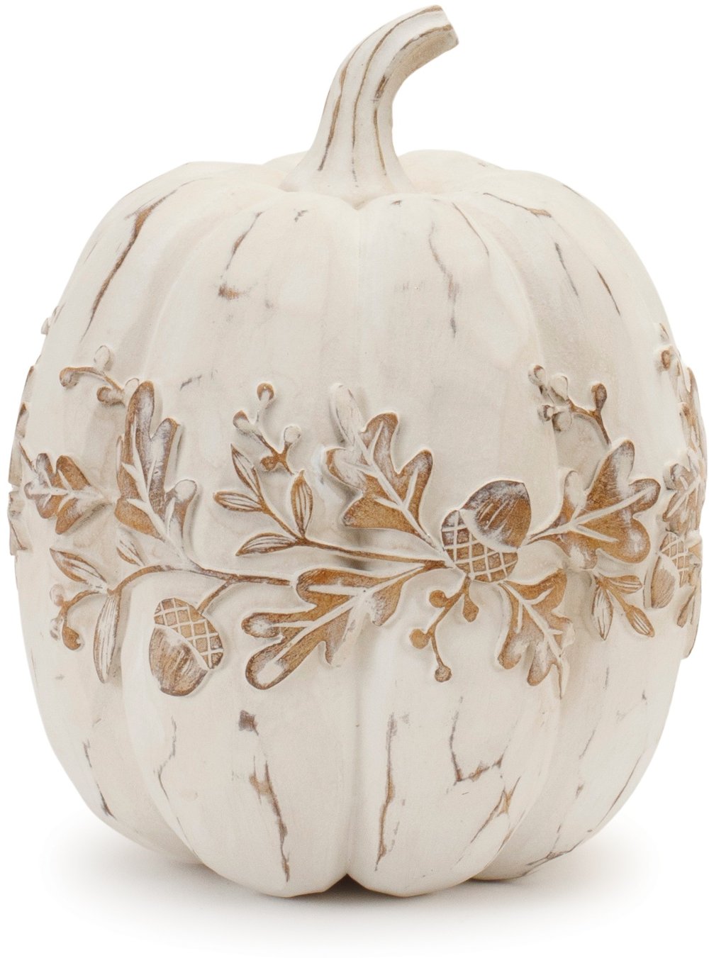 Medium Decorative White Pumpkin