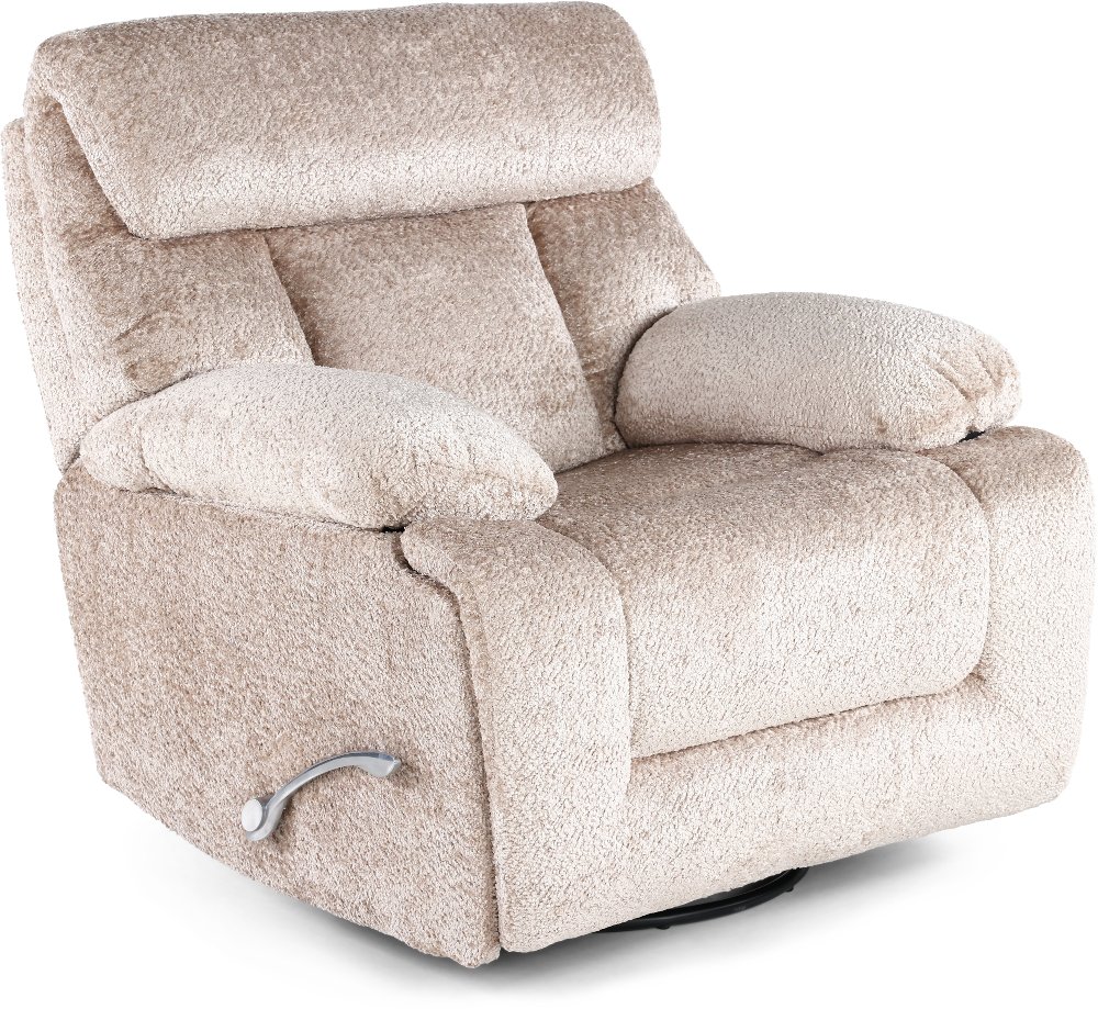 Beige Faux Leather Recliners