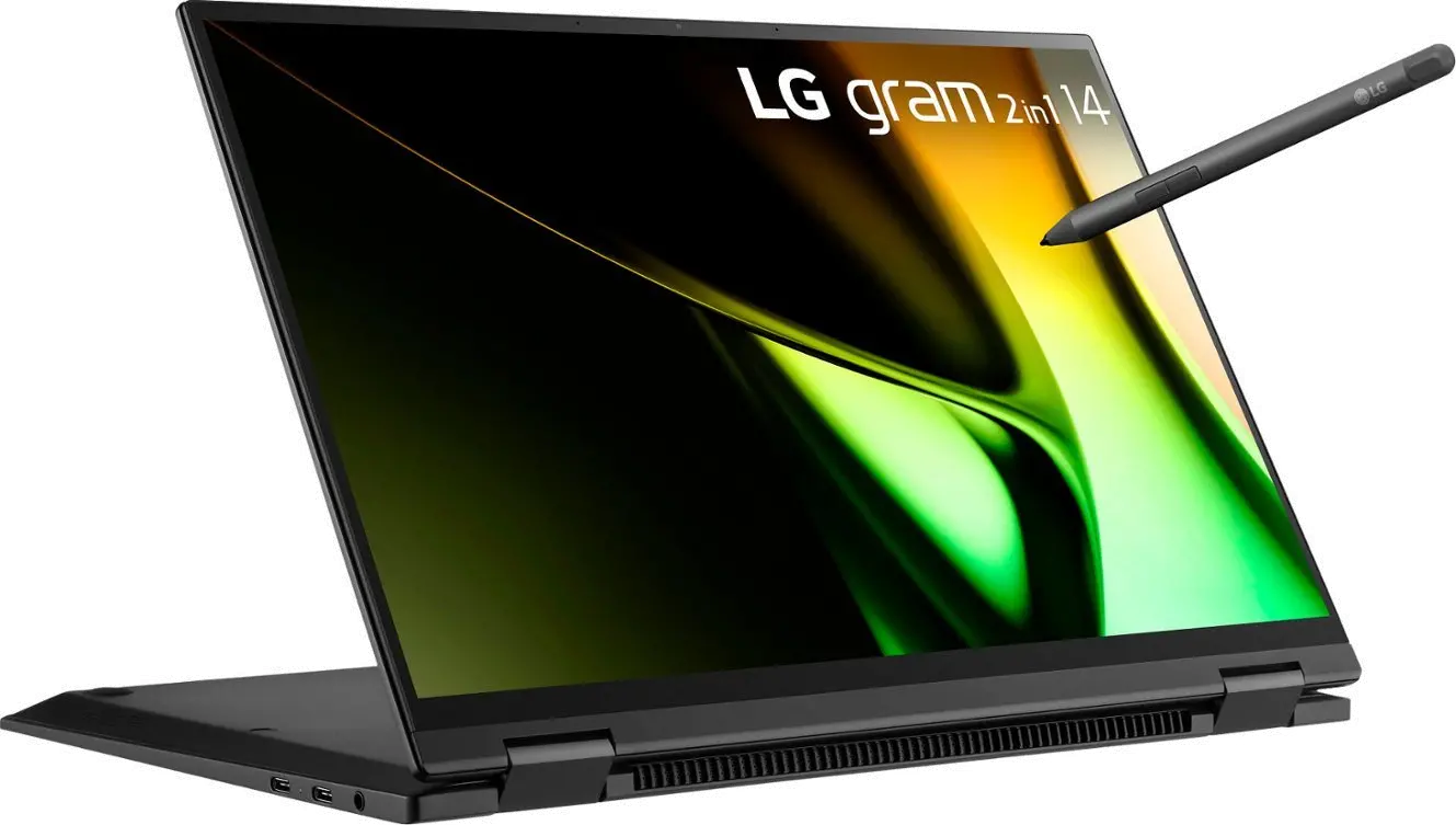 14T90S-G.AAB6U1 LG gram 2-in-1 14  Laptop - Intel Evo Platform Intel Core Ultra 7 - 16GB RAM - 1TB SSD - Black-3