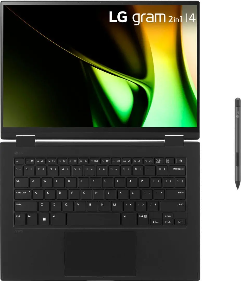 14T90S-G.AAB6U1 LG gram 2-in-1 14  Laptop - Intel Evo Platform Intel Core Ultra 7 - 16GB RAM - 1TB SSD - Black-2