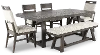 Hearst Reclaimed Brown 6 Piece Dining Set