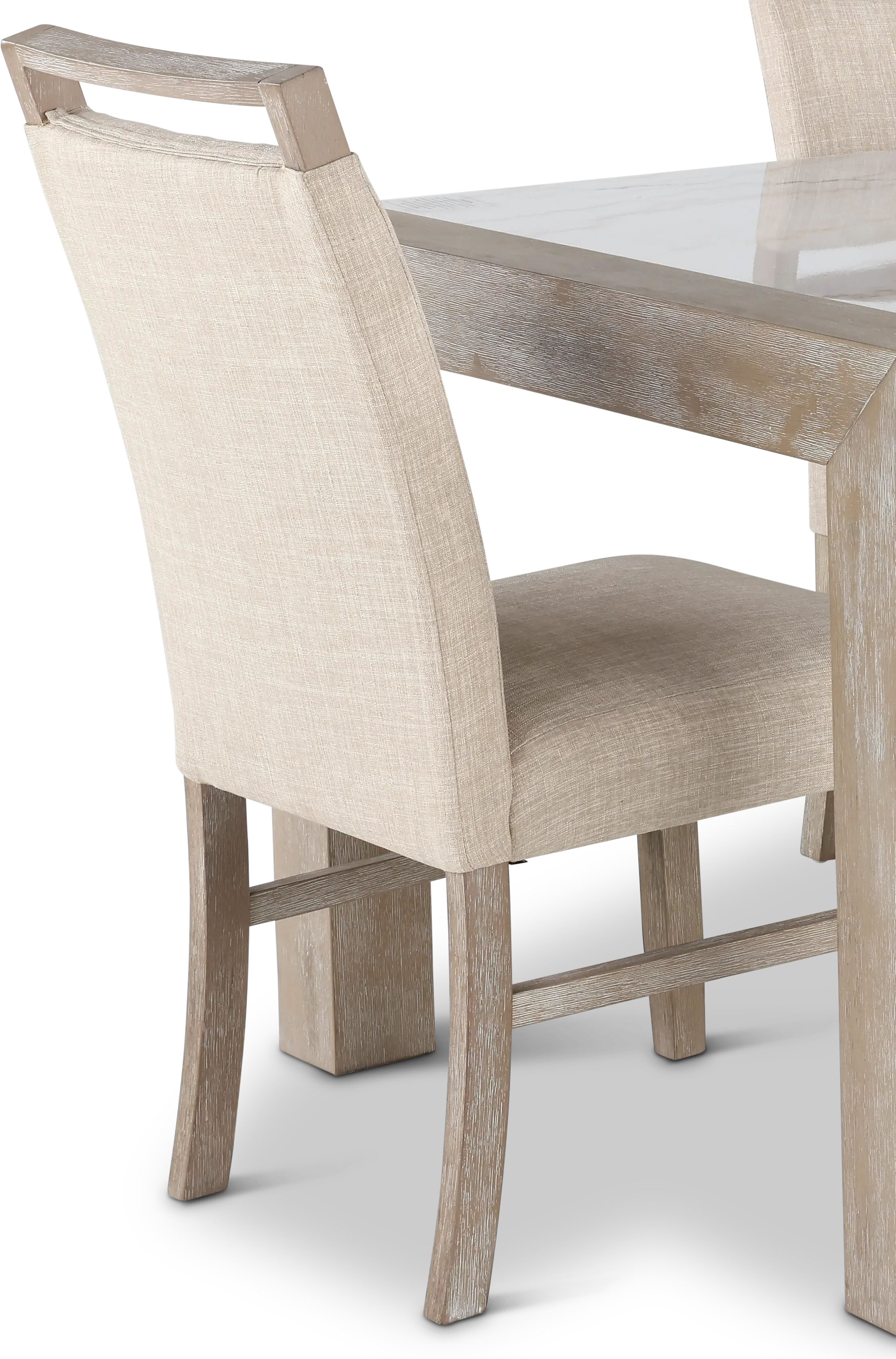 Nina Beige and White 5 Piece Dining Set-6