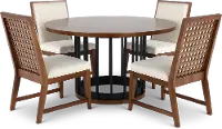 Midland Brown 5 Piece Dining Set