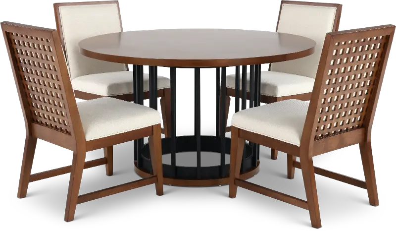 Midland Brown 5 Piece Dining Set