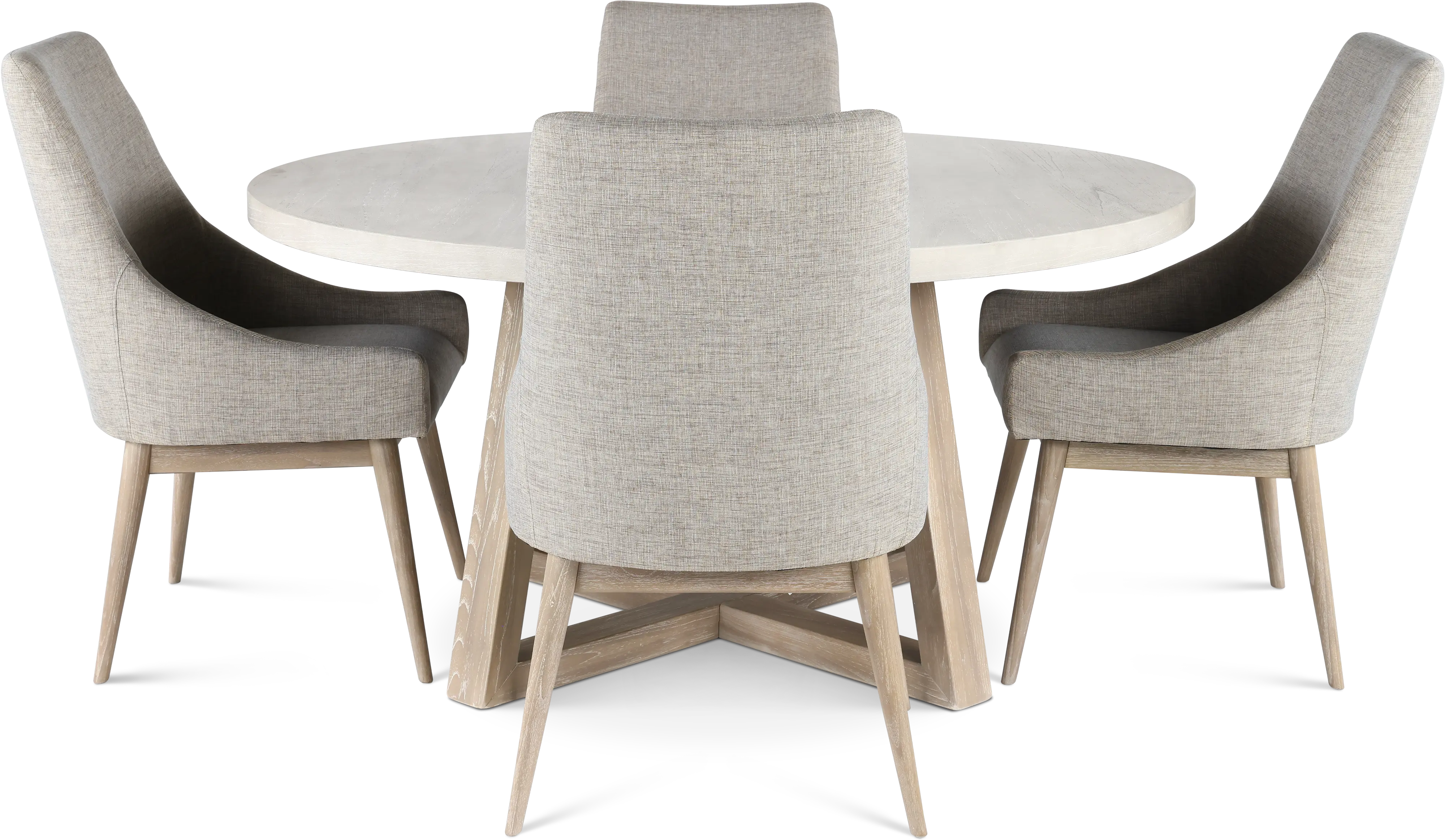 Olivia Wheat Beige and Gray 5 Piece Dining Set-1