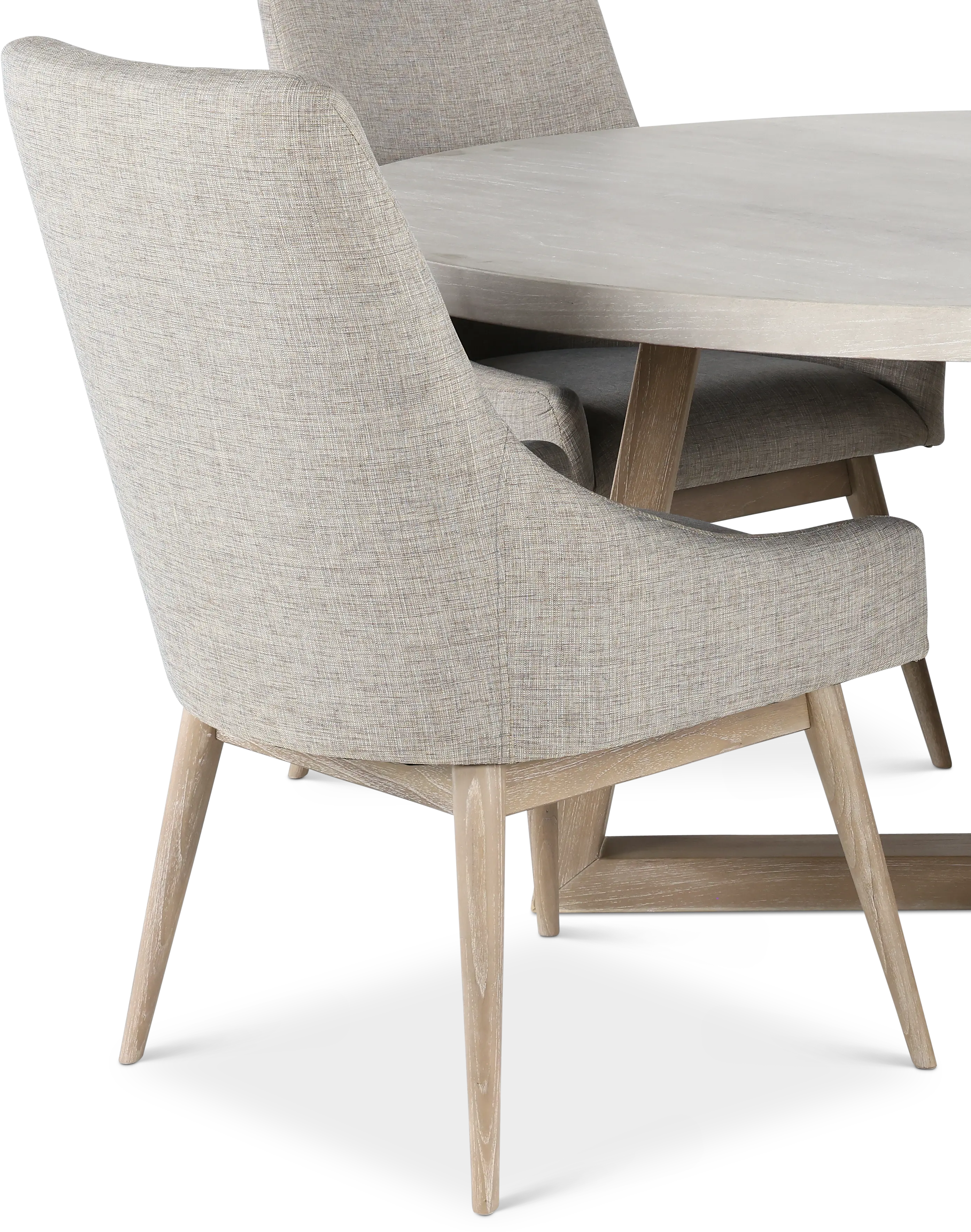 Olivia Wheat Beige and Gray 5 Piece Dining Set-5
