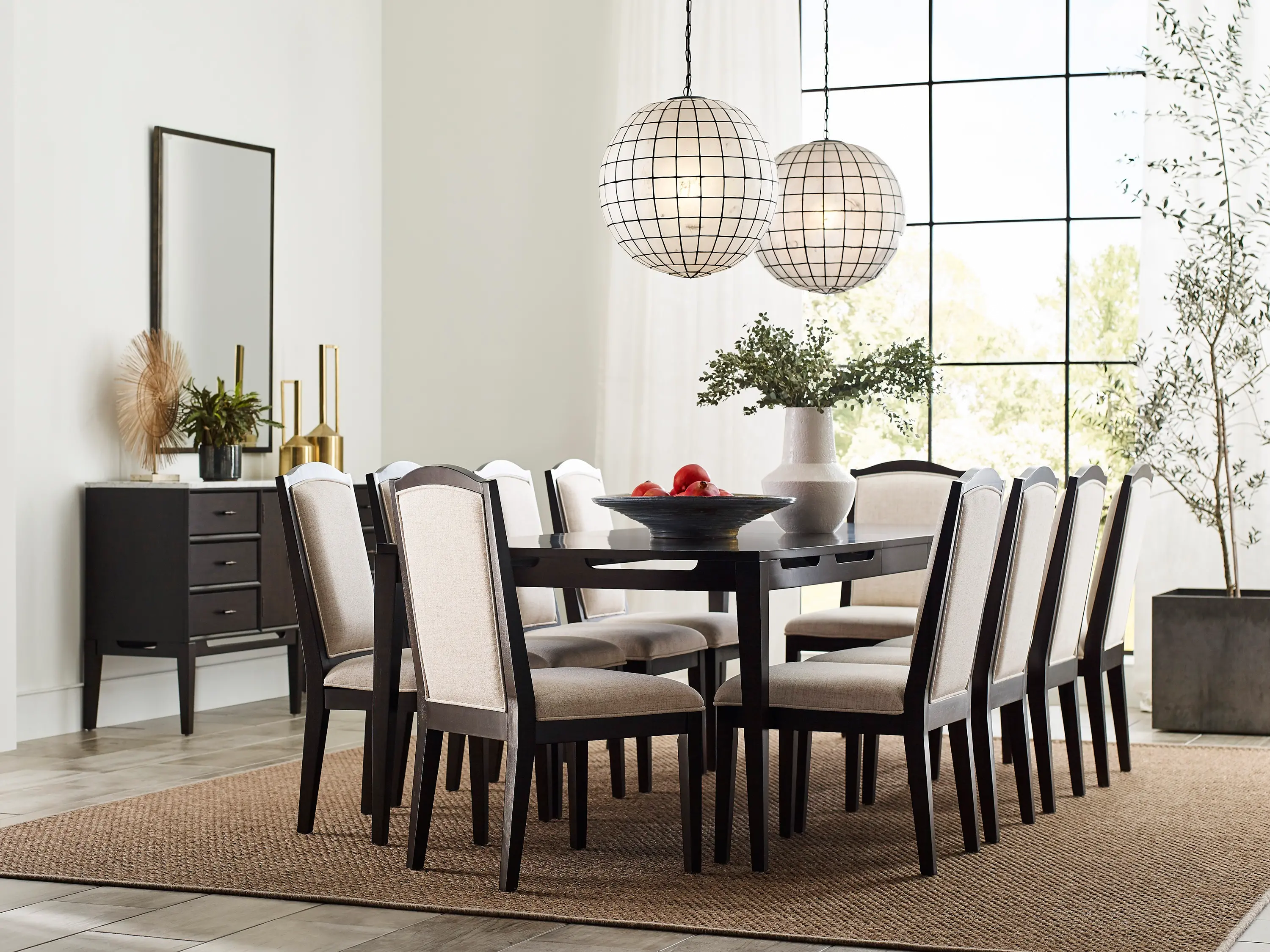Sutton Dark Brown 5 Piece Dining Set-2