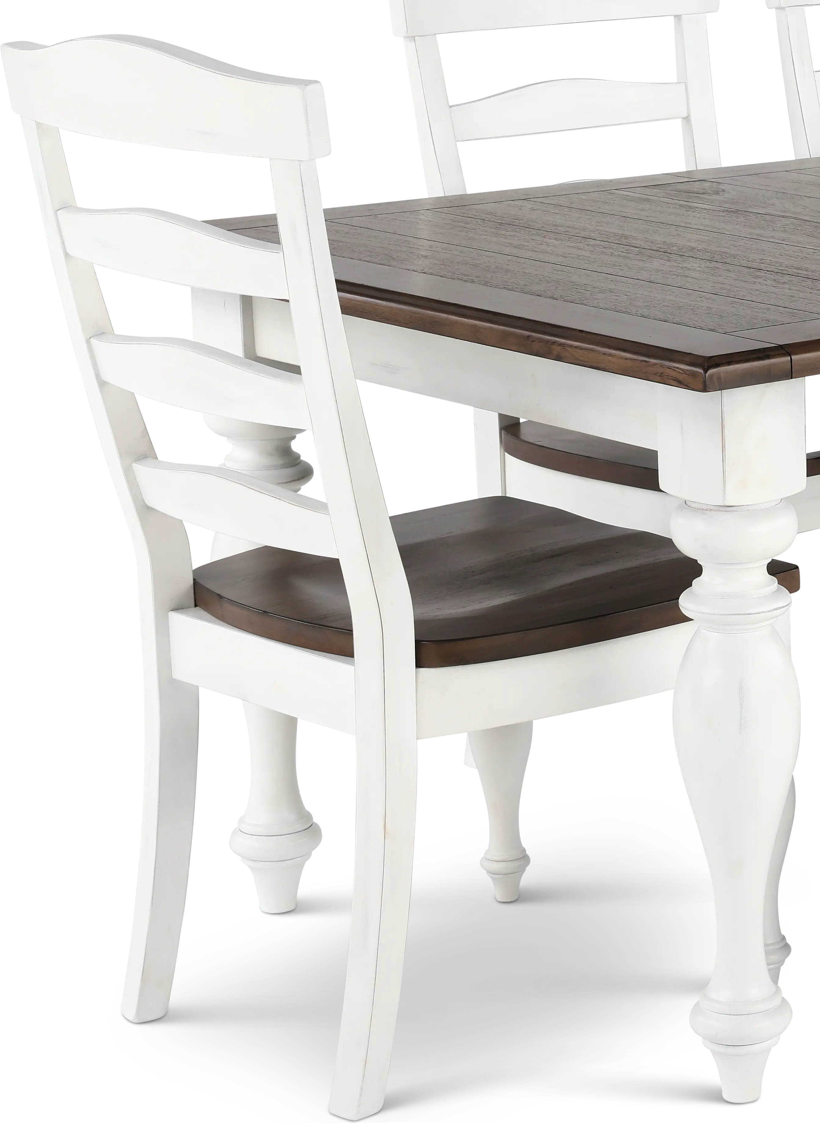 Pasadena White and Brown 6 Piece Dining Set-7