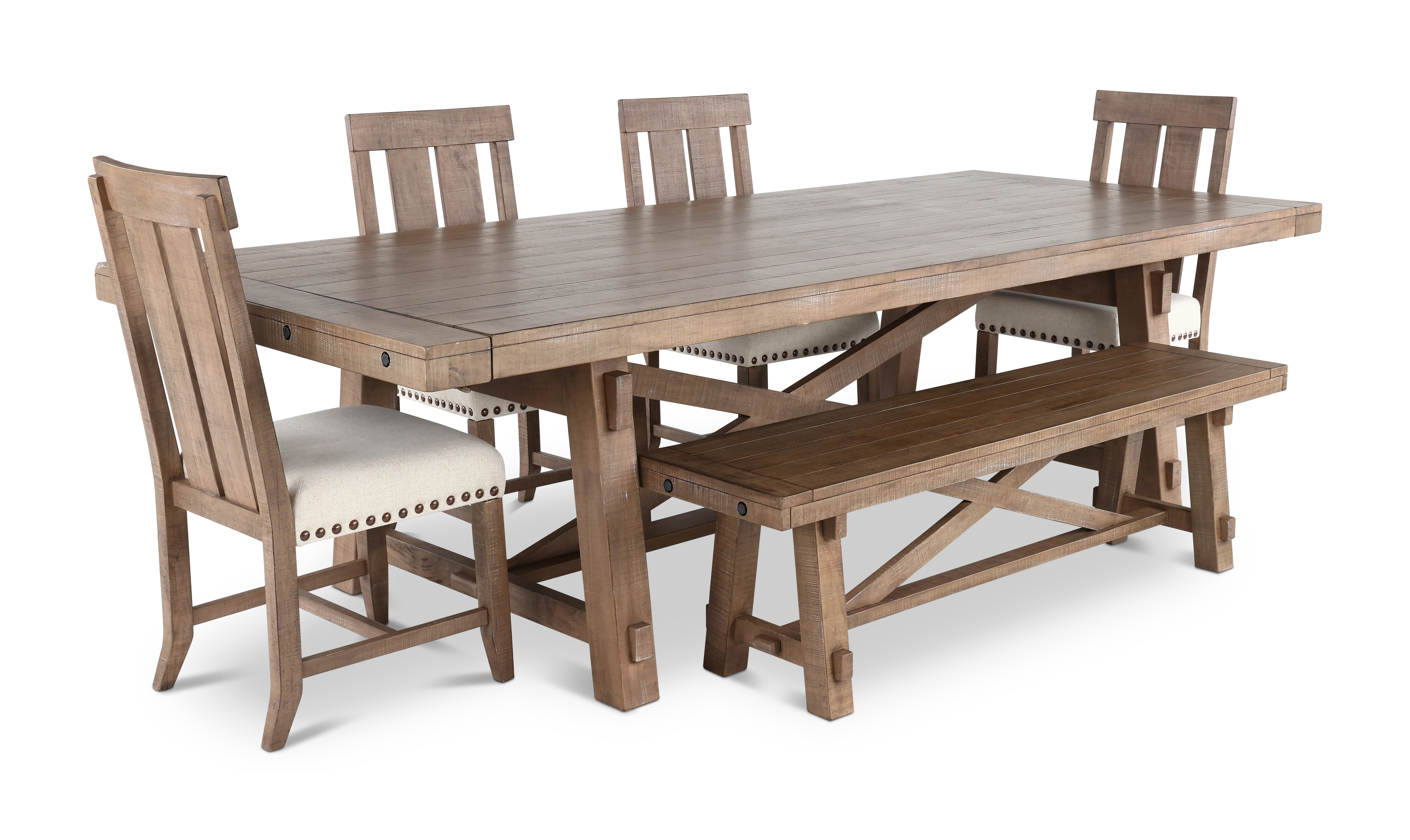 Cassie Natural 6 Piece Dining Set-1
