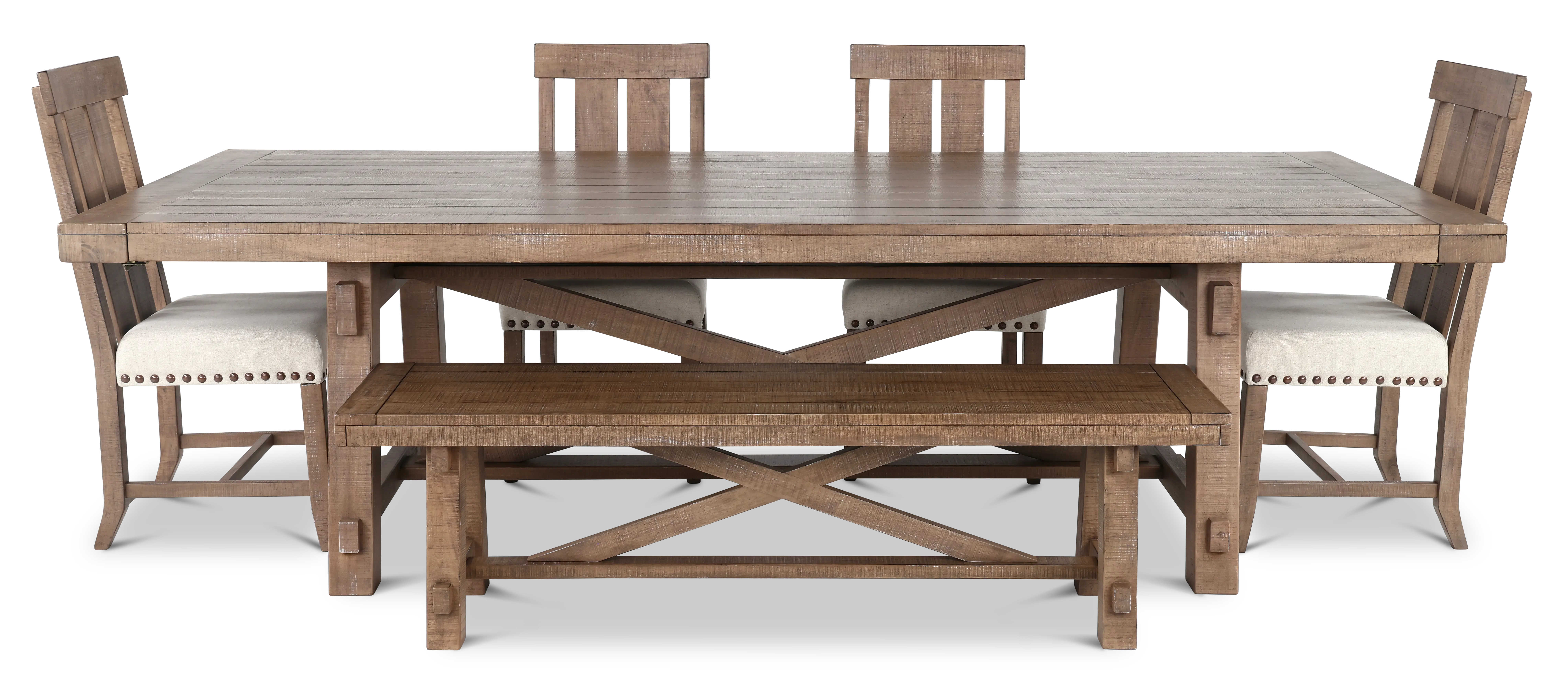 Cassie Natural 6 Piece Dining Set-4