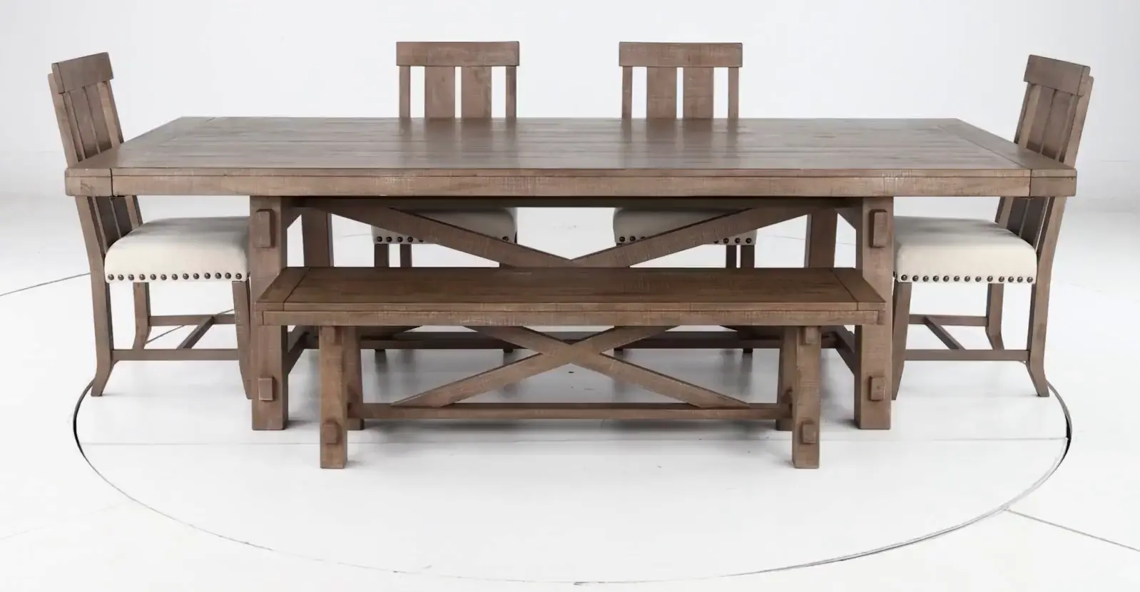 Cassie Natural 6 Piece Dining Set-5