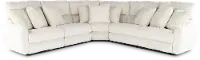 3PC/PWR/MAJESTY/WHTE Majesty White 3-Piece Power Reclining Sectional